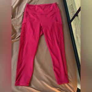 Red Fabletics Leggings